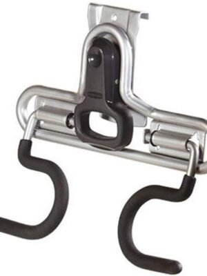 2-Handle Hook (S Hook), Mounted Garage Storage and Space Saving Organization System, Metallic Powder-Coated Steeel, for Rakes/Brooms/Toys/Ladders,