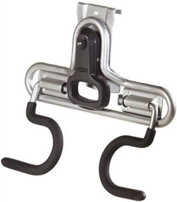 2-Handle Hook (S Hook), Mounted Garage Storage and Space Saving Organization System, Metallic Powder-Coated Steeel, for Rakes/Brooms/Toys/Ladders,