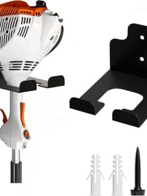 Garage Organizer Trimmer Rack, Garden Power Tool Hanger Weed Whackers Holder Wall Mounted for Grass Trimmer, Hedge Trimmer, Garage Trimmer, Garden Tools,1 Pack