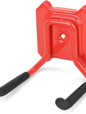 Garage Hook, Heavy Duty Garage Wall Mount Hook, 1Pc 3.7 in Utility Garage Wall Storage Hook with Anti-Slip Coating, Garage Storage Organization Tool Hanger for Hanging Bike, Ladder Yard Tools