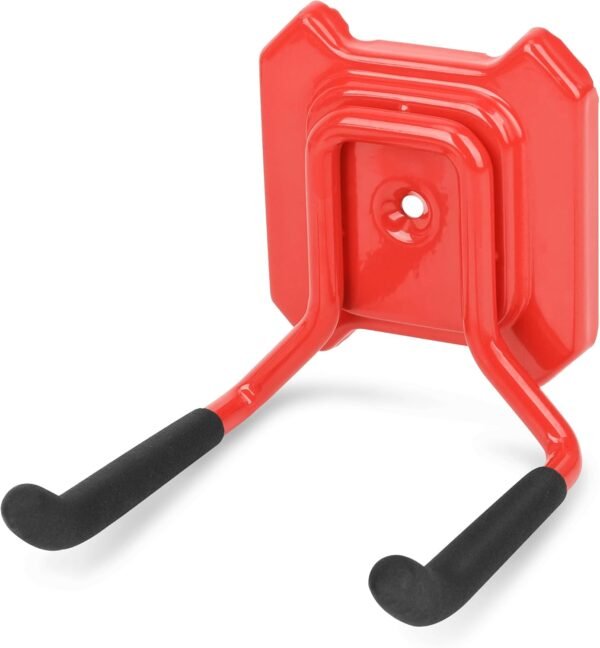 Garage Hook, Heavy Duty Garage Wall Mount Hook, 1Pc 3.7 in Utility Garage Wall Storage Hook with Anti-Slip Coating, Garage Storage Organization Tool Hanger for Hanging Bike, Ladder Yard Tools